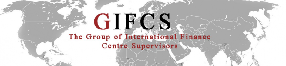 GIFCS (The group of international finance centre supervisors) banner with world map