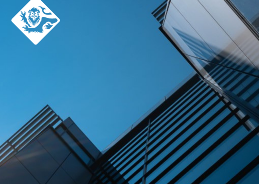Annual report cover 2017 (Blue sky above the JFSC building)